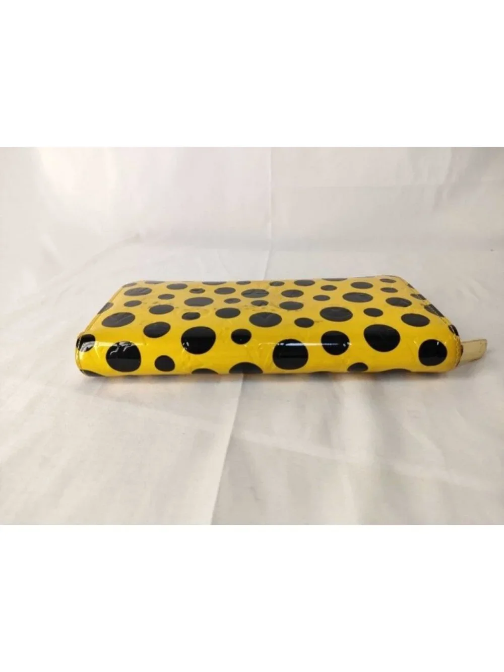 Louis Vuitton Wallet Zippy Yellow Black Yayoi Kusama Dot Infinity Gold